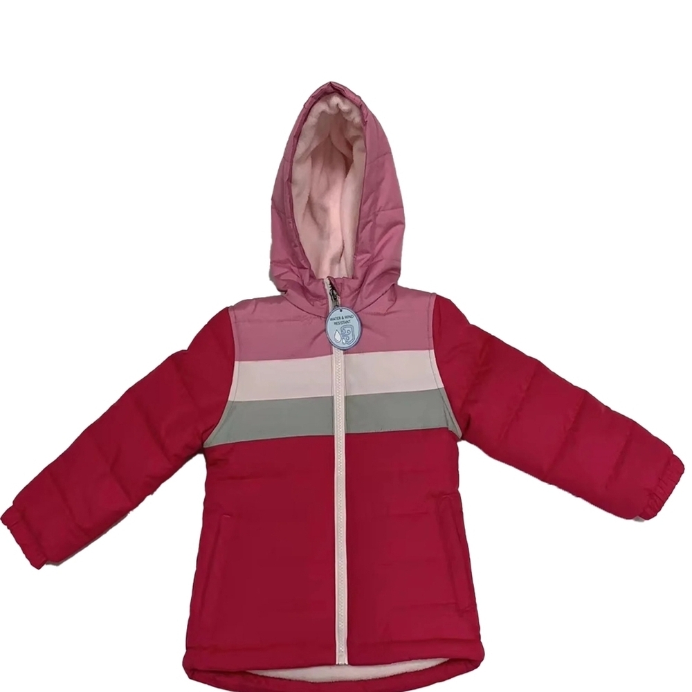 Pink and Gray Kids Puffer Jacket 14-16 NWT
